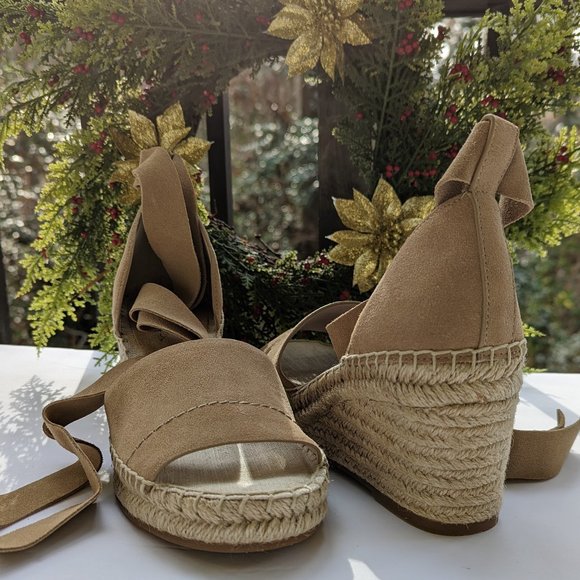 Splendid Shoes - SPLENDID Malissa Suede Espadrille Sandals in Latte Size 9 New